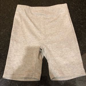 Grey Biker Shorts NWOT
